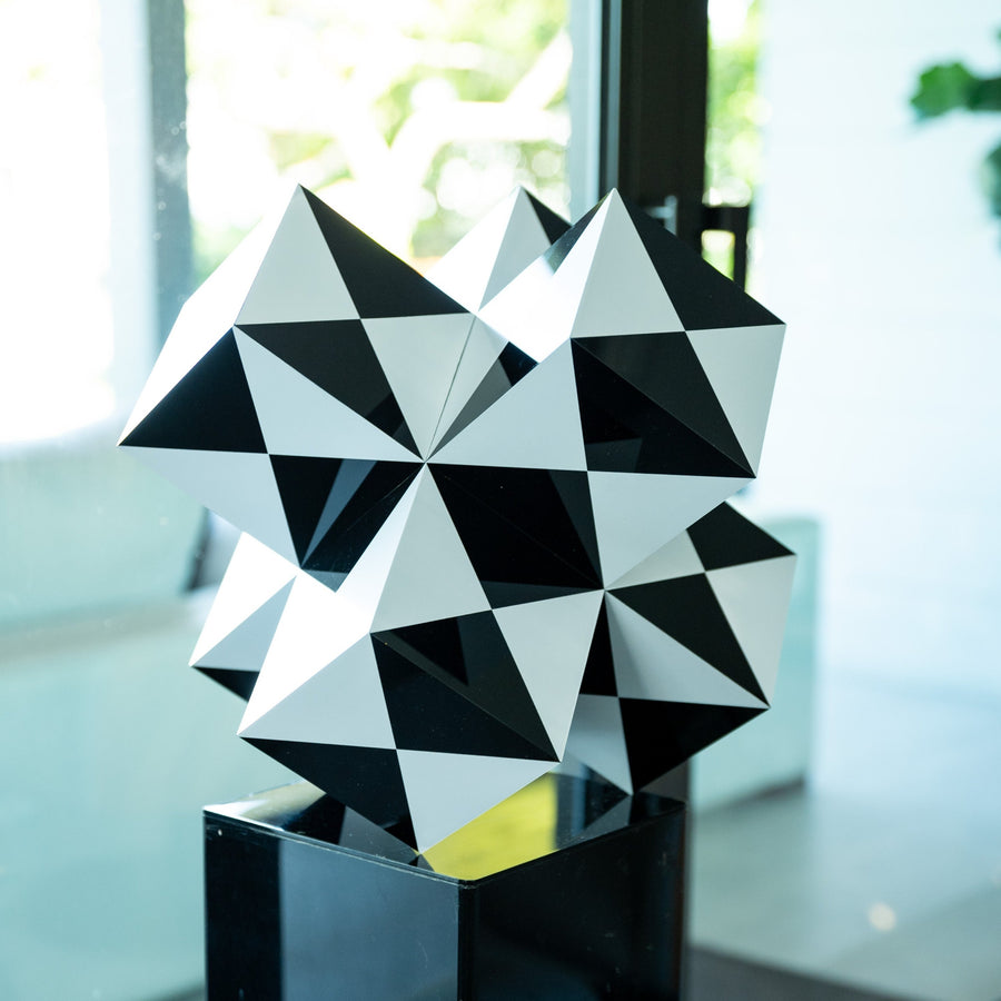 Cube Sculpture | Black and White