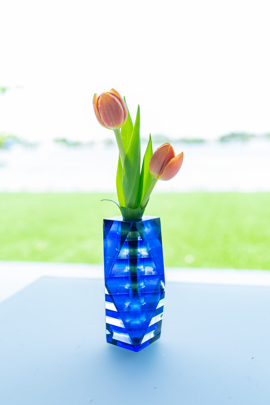 Stripes Glass Vase