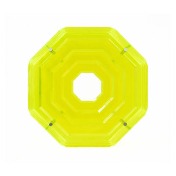 octagonal-sculpture-neon-yellow